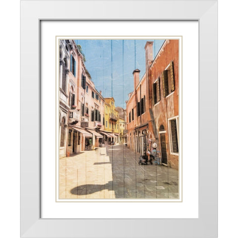 Lets Go This Way White Modern Wood Framed Art Print with Double Matting by Villa, Mlli