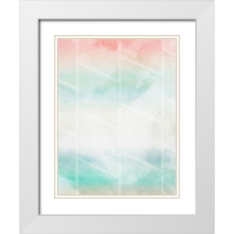 Cotton Candy Shapes White Modern Wood Framed Art Print with Double Matting by Villa, Mlli