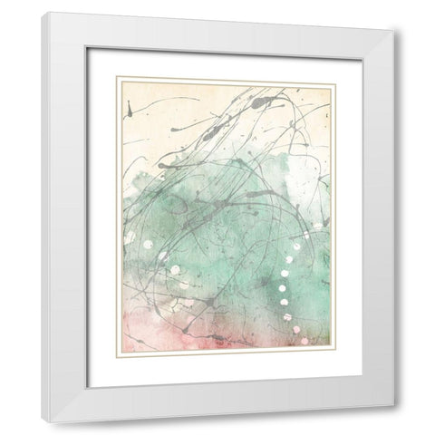 Splattter Ice Cream White Modern Wood Framed Art Print with Double Matting by Villa, Mlli