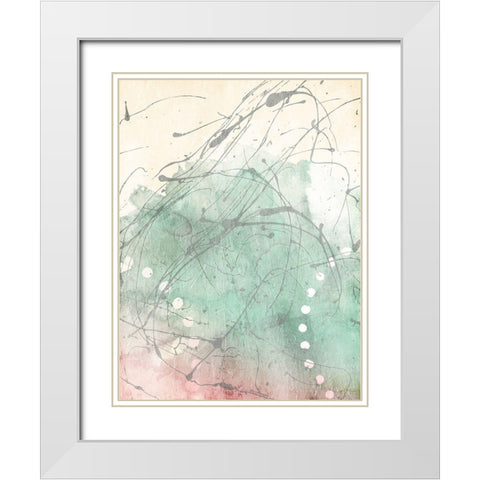 Splattter Ice Cream White Modern Wood Framed Art Print with Double Matting by Villa, Mlli
