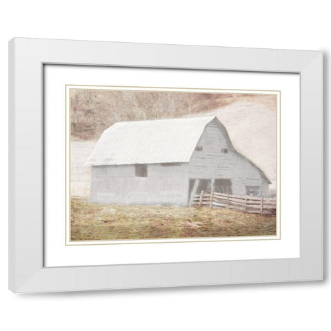 White Barn White Modern Wood Framed Art Print with Double Matting by Villa, Mlli