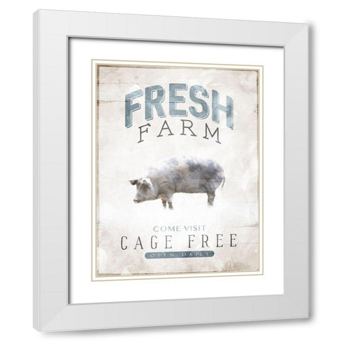 Fresh Farm White Modern Wood Framed Art Print with Double Matting by Villa, Mlli