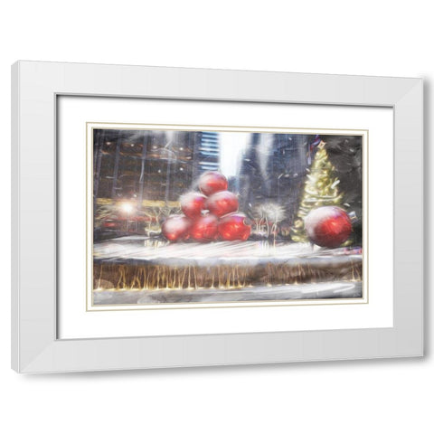 Street Ornaments White Modern Wood Framed Art Print with Double Matting by Villa, Mlli