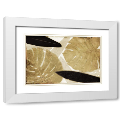 Golden Safari White Modern Wood Framed Art Print with Double Matting by Villa, Mlli