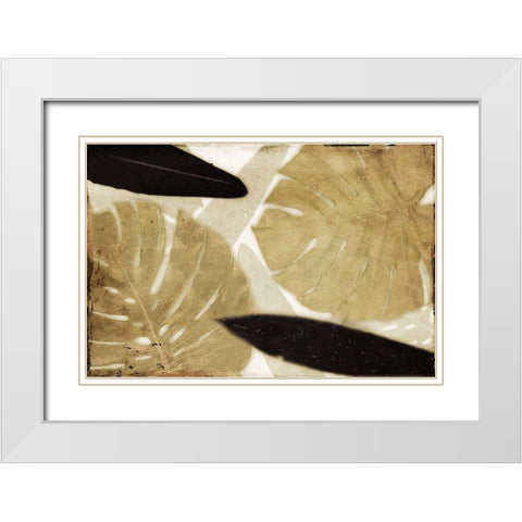 Golden Safari White Modern Wood Framed Art Print with Double Matting by Villa, Mlli