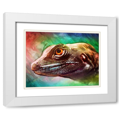 Bright Rep White Modern Wood Framed Art Print with Double Matting by Villa, Mlli