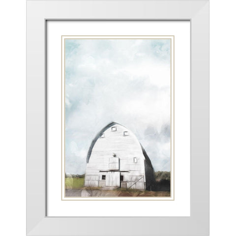 Sky Barn White Modern Wood Framed Art Print with Double Matting by Villa, Mlli