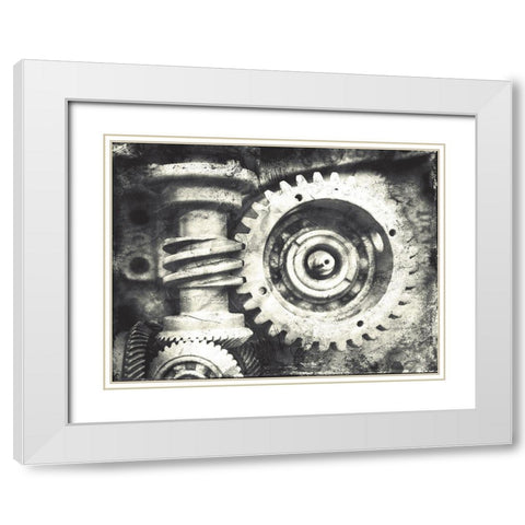 Industrial Close Up White Modern Wood Framed Art Print with Double Matting by Villa, Mlli