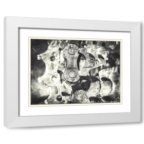 Industrial Close Up Mate White Modern Wood Framed Art Print with Double Matting by Villa, Mlli