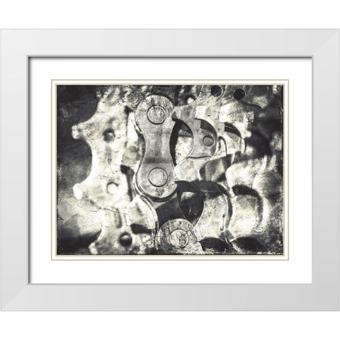 Industrial Close Up Mate White Modern Wood Framed Art Print with Double Matting by Villa, Mlli
