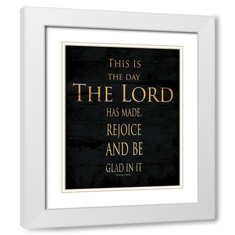 The Lord White Modern Wood Framed Art Print with Double Matting by Villa, Mlli
