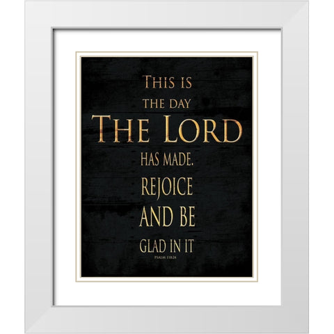 The Lord White Modern Wood Framed Art Print with Double Matting by Villa, Mlli