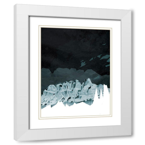 Coastal Mountains White Modern Wood Framed Art Print with Double Matting by Villa, Mlli
