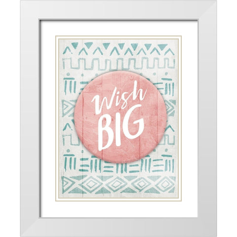 Wish Big White Modern Wood Framed Art Print with Double Matting by Villa, Mlli