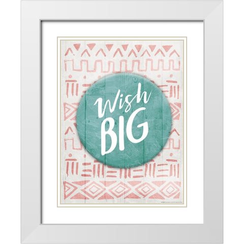 Wish Big Reverse White Modern Wood Framed Art Print with Double Matting by Villa, Mlli