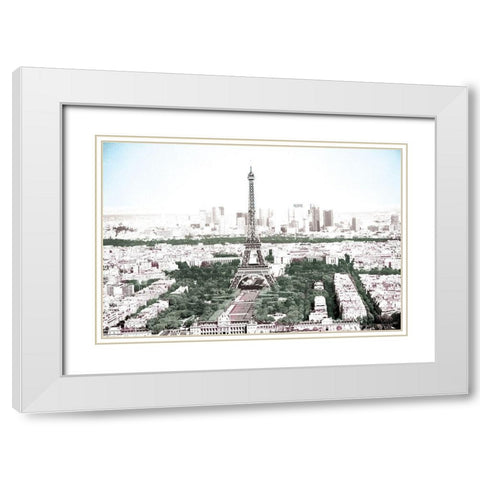 Soft Paris White Modern Wood Framed Art Print with Double Matting by Villa, Mlli