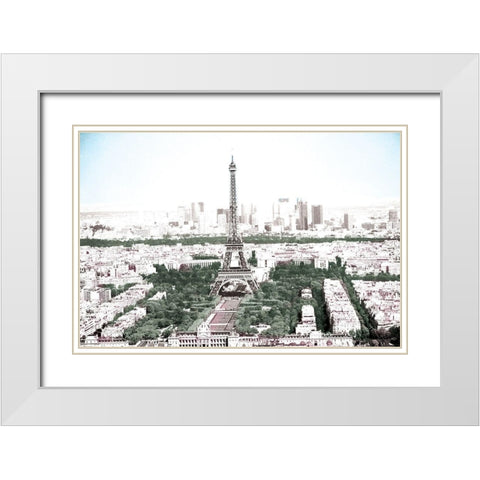 Soft Paris White Modern Wood Framed Art Print with Double Matting by Villa, Mlli