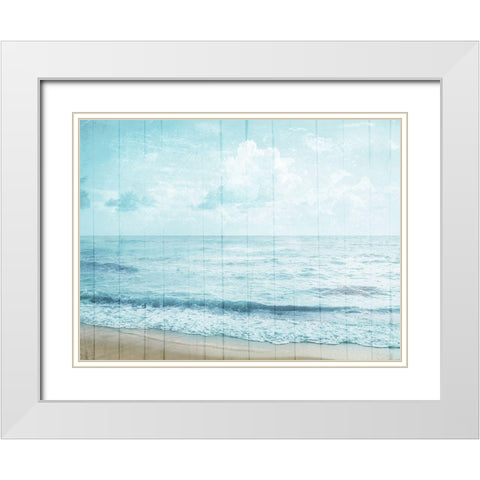 Enjoy The View White Modern Wood Framed Art Print with Double Matting by Villa, Mlli
