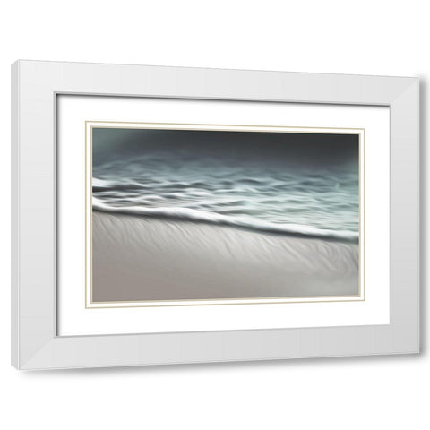 Water Cool Abstracts White Modern Wood Framed Art Print with Double Matting by Villa, Mlli