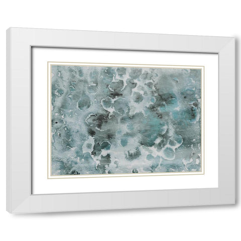 Cool Flower Bursts White Modern Wood Framed Art Print with Double Matting by Villa, Milli