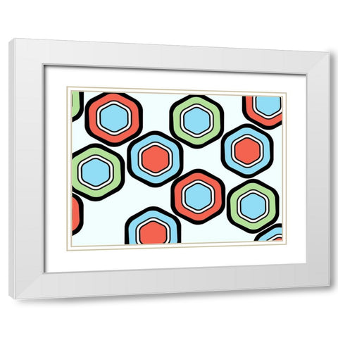 Colorful Honey White Modern Wood Framed Art Print with Double Matting by Villa, Mlli