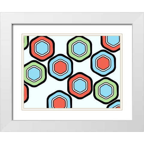 Colorful Honey White Modern Wood Framed Art Print with Double Matting by Villa, Mlli