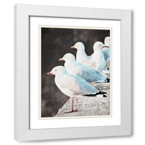 On The Coast White Modern Wood Framed Art Print with Double Matting by Villa, Mlli