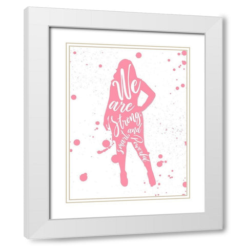 We Are White Modern Wood Framed Art Print with Double Matting by Villa, Mlli