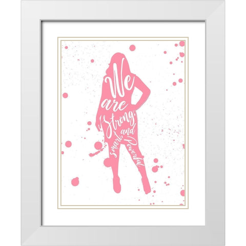 We Are White Modern Wood Framed Art Print with Double Matting by Villa, Mlli