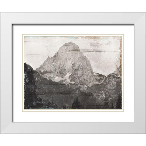 In The Mountains White Modern Wood Framed Art Print with Double Matting by Villa, Mlli