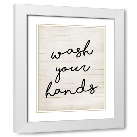 Wash White Modern Wood Framed Art Print with Double Matting by Villa, Mlli