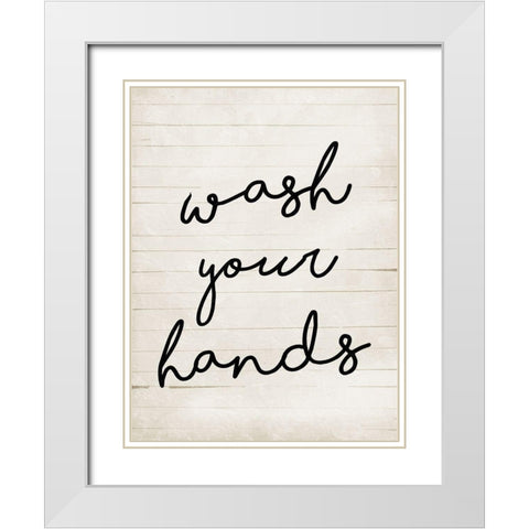 Wash White Modern Wood Framed Art Print with Double Matting by Villa, Mlli