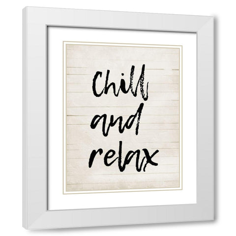 Chill White Modern Wood Framed Art Print with Double Matting by Villa, Mlli