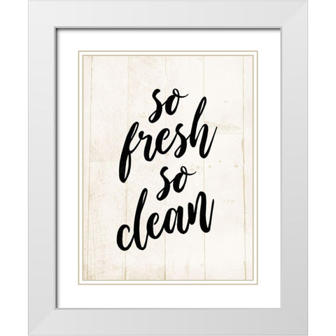 So Fresh White Modern Wood Framed Art Print with Double Matting by Villa, Mlli