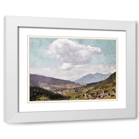 Look At The Clouds White Modern Wood Framed Art Print with Double Matting by Villa, Mlli