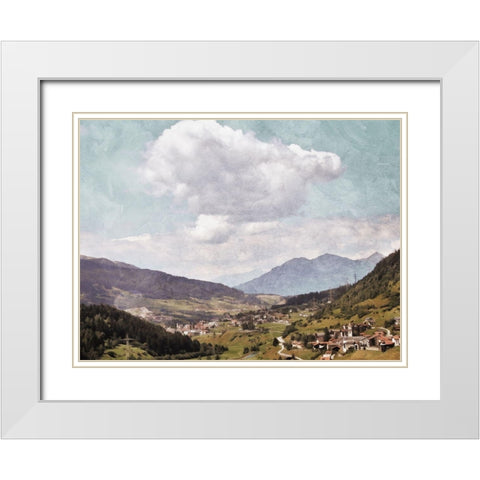 Look At The Clouds White Modern Wood Framed Art Print with Double Matting by Villa, Mlli