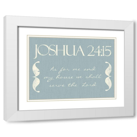 Joshua As White Modern Wood Framed Art Print with Double Matting by Villa, Mlli