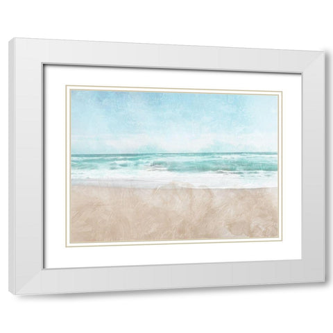 Hazy In The Water White Modern Wood Framed Art Print with Double Matting by Villa, Mlli