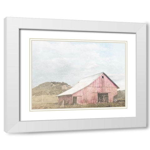 Bigger Barn In The Farm White Modern Wood Framed Art Print with Double Matting by Villa, Mlli