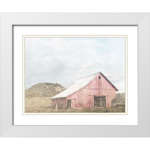 Bigger Barn In The Farm White Modern Wood Framed Art Print with Double Matting by Villa, Mlli