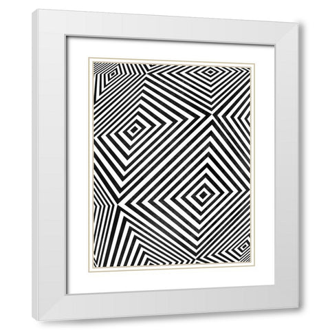 Your Path White Modern Wood Framed Art Print with Double Matting by Villa, Milli