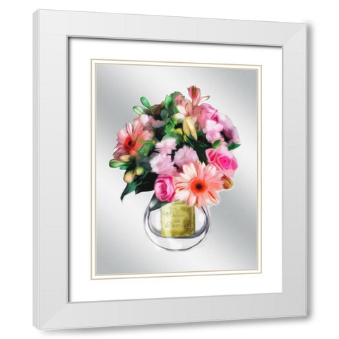 Odeur De Lamour White Modern Wood Framed Art Print with Double Matting by Villa, Mlli