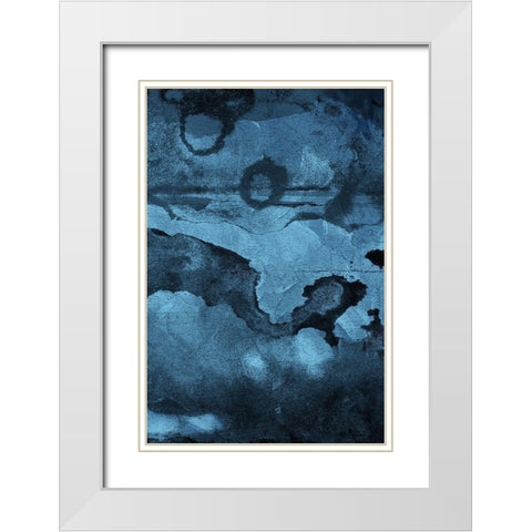 Burn Blue Part 2 White Modern Wood Framed Art Print with Double Matting by Villa, Mlli