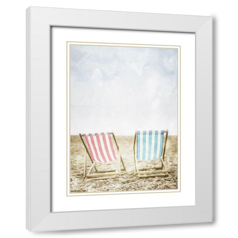 Lets Look Further Out White Modern Wood Framed Art Print with Double Matting by Villa, Mlli