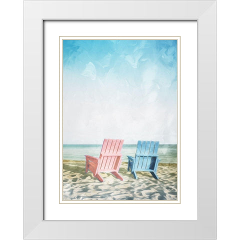 You Go First White Modern Wood Framed Art Print with Double Matting by Villa, Mlli