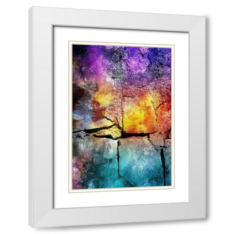 Rock Wall White Modern Wood Framed Art Print with Double Matting by Villa, Mlli
