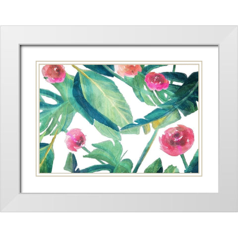 Tropic Light White Modern Wood Framed Art Print with Double Matting by Villa, Mlli