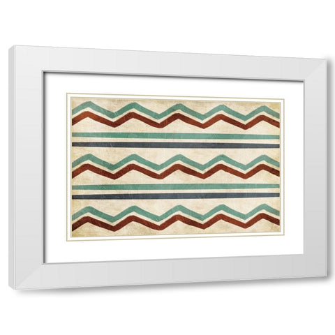 Lets Go White Modern Wood Framed Art Print with Double Matting by Villa, Mlli