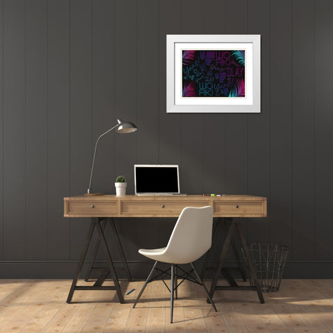 We Are Super White Modern Wood Framed Art Print with Double Matting by Villa, Mlli