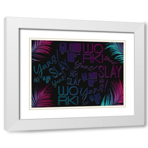 We Are Super White Modern Wood Framed Art Print with Double Matting by Villa, Mlli
